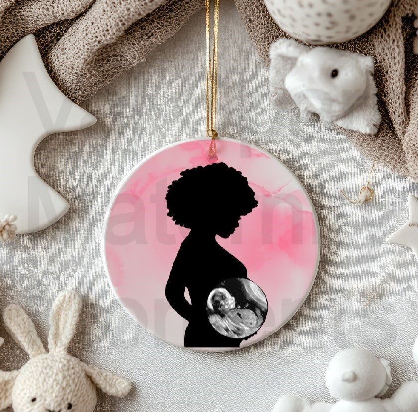 Maternity Moments Portrait Ornament