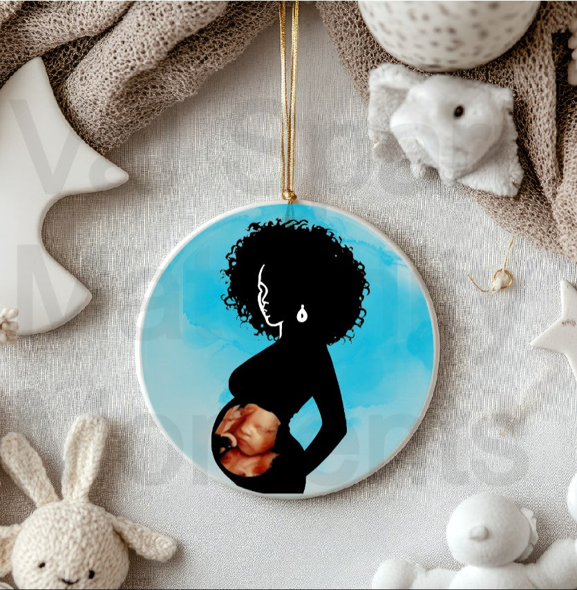 Maternity Moments Portrait Ornament