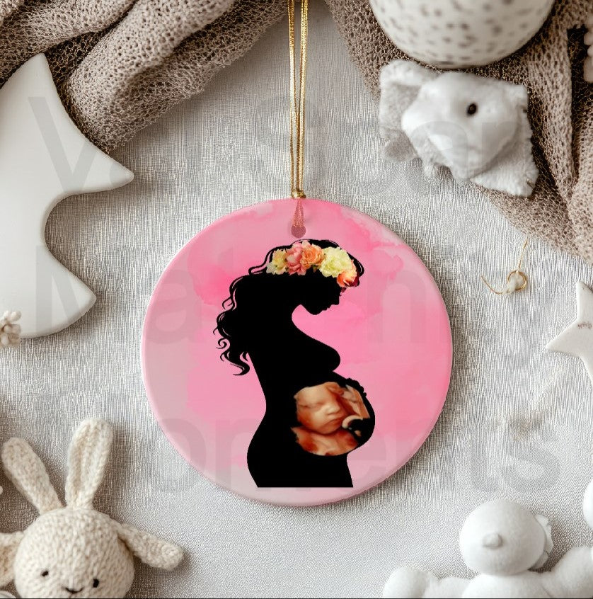 Maternity Moments Portrait Ornament